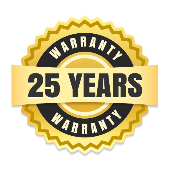 25 Years Warranty