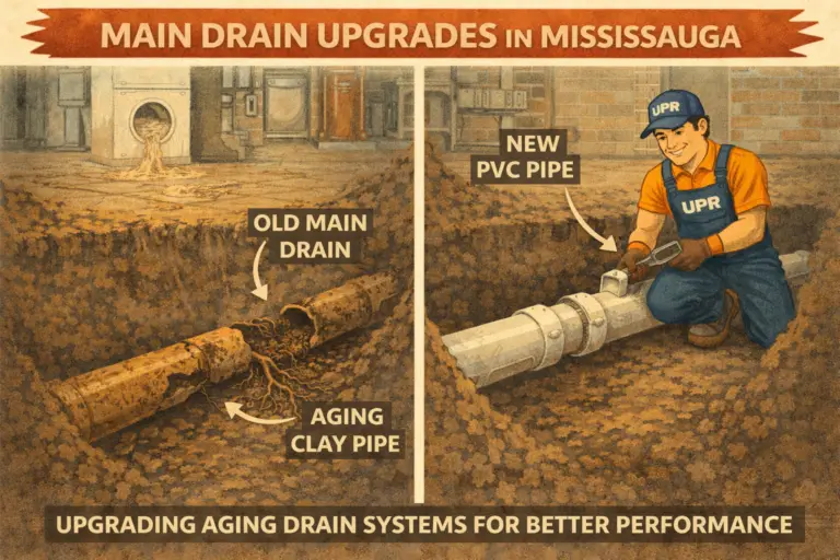 Main drain upgrade in Mississauga illustration
